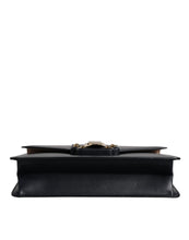 Dolce & Gabbana Black Calfskin Leather Shoulder Strap Bag