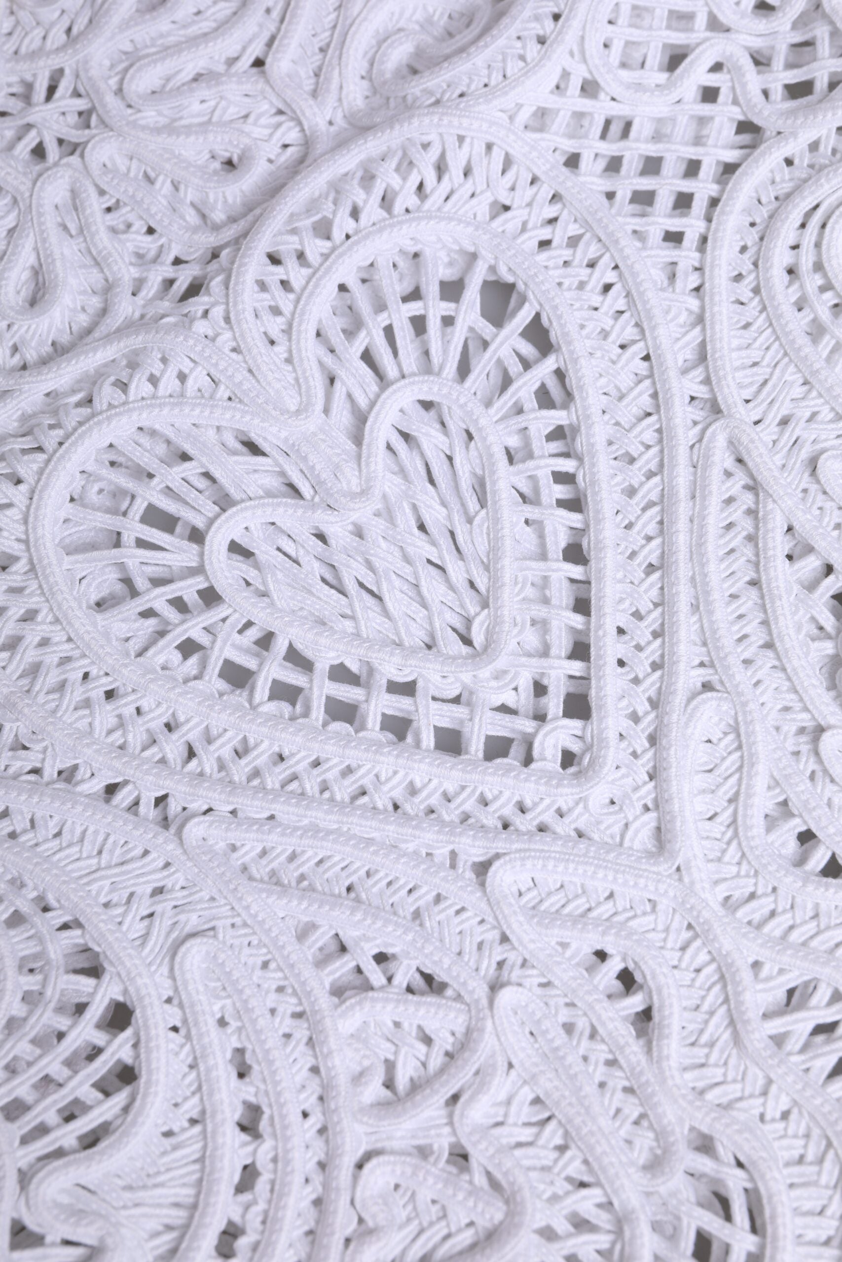 Dolce & Gabbana White Cordonetto Lace Beatrice Tote Shopping Bag