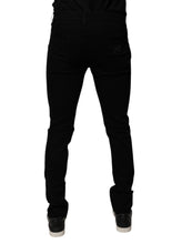 Dolce & Gabbana Black Sacred Heart Cotton Skinny Denim Jeans