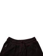 Dolce & Gabbana Maroon Cotton Sweatshorts Men Bermuda Shorts
