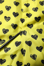 Dolce & Gabbana Green Silk Heart Print Bermuda Shorts