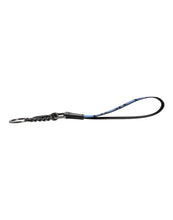 Dolce & Gabbana Blue Logo Nylon Silver Brass Men Holder Keychain Keyring