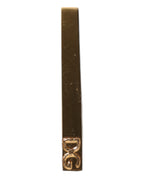 Dolce & Gabbana Gold Tone Brass Logo Branded Tie Clip Bar