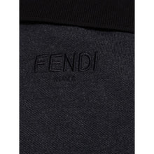 Fendi Black Cotton Polo Shirt