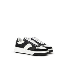 Dsquared² Black And White Leather Sneaker