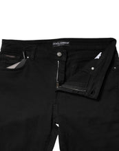 Dolce & Gabbana Black Cotton Mid Waisted Skinny Denim Jeans