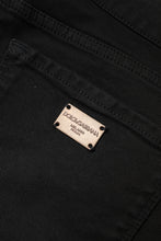Dolce & Gabbana Black Cotton Mid Waisted Skinny Denim Jeans