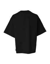 Dolce & Gabbana Black Printed Cotton Crew Neck Tee T-shirt