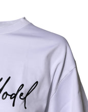 Dolce & Gabbana White Printed Cotton Round Neck Top T-shirt