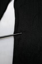 Dolce & Gabbana Black Knit Long Sleeves Turtleneck Slim Top
