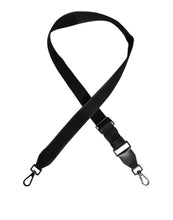 Dolce & Gabbana Black Solid Polyester Bag Handle Shoulder Strap