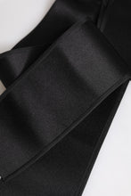 Dolce & Gabbana Black Satin Wide Waist Belt