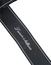 Dolce & Gabbana Black Waist Ribbon Wide Bow Logo Belt