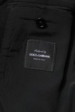 Dolce & Gabbana Black Wool Slim Fit Coat Blazer Jacket Suit