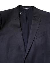 Dolce & Gabbana Black Wool Single Breasted Coat Blazer Suit