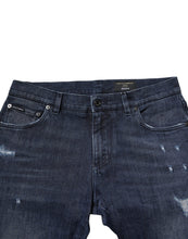 Dolce & Gabbana Blue Cotton Stretch Skinny Men Denim Jeans