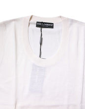 Dolce & Gabbana White Sleeveless Cashmere Round Neck Tank Top