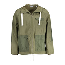 Green Cotton Men Jacket Gant