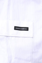 Dolce & Gabbana White Cotton Shirt Pants Pajama Set Sleepwear