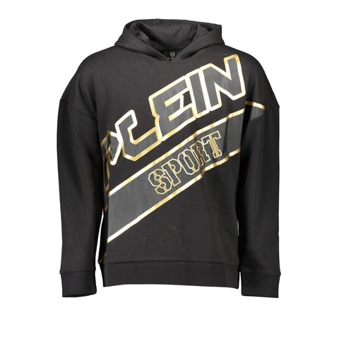 Black Cotton Men Sweater Plein Sport