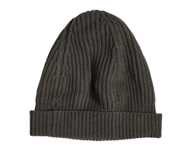 Dolce & Gabbana Green Wool DG Plaque Knitted Winter Beanie Hat