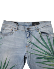 Dolce & Gabbana Light Blue Leaf Cotton Classic Men Denim Jeans