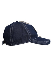 Dolce & Gabbana Blue Crystal Embellishment Baseball Cap