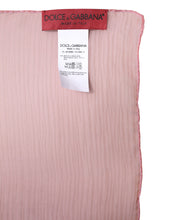 Dolce & Gabbana Pink Silk Rectangle Women Wrap Shawl Scarf