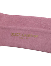 Dolce & Gabbana Rose Pink Cotton Over The Calf Socks