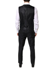 Dolce & Gabbana Black Double Breasted Formal 3 Piece Suit
