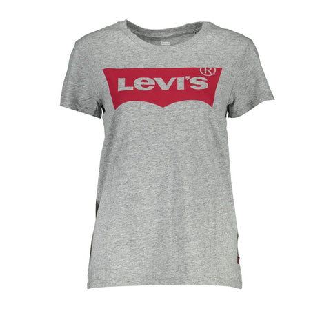 Gray Cotton Unisex T-Shirt Levi's
