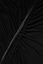 Dolce & Gabbana Black Mesh Trim Bodycon Long Sheath Dress