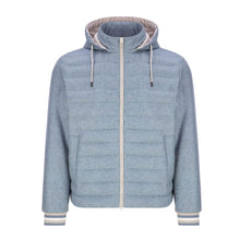 Herno Blue Silk Men Jacket