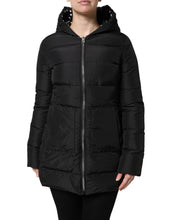 Dolce & Gabbana Black Puffer Hooded Zip Reversible Jacket