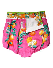 Dolce & Gabbana Pink Printed High Waist Hot Pants Shorts