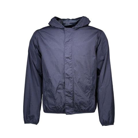 Blue Nylon Men Jacket Gant