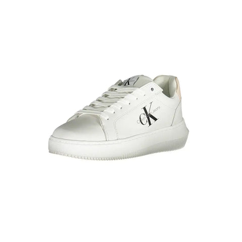White Polyester Women Sneaker Calvin Klein