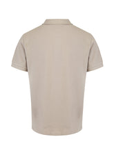 Burberry Pale Stone Cotton Collared Polo Shirt