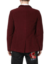 GF Ferre Maroon Corduroy Regular Fit Men Coat Blazer Jacket