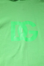 Dolce & Gabbana Green Cotton DG Logo Print Hooded Sweater