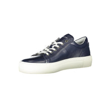 Blue Leather Men Sneaker Tommy Hilfiger