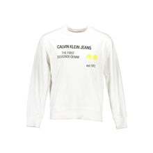 White Cotton Unisex Sweatshirt Calvin Klein