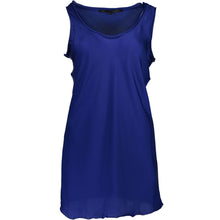 Blue Polyester Womens Tank Top Silvian Heach