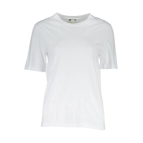 White Cotton Men T-Shirt Gant