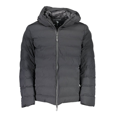 Black Elastane Mens Jacket U.S. POLO ASSN.