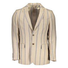 Beige Linen Men Jacket Gant