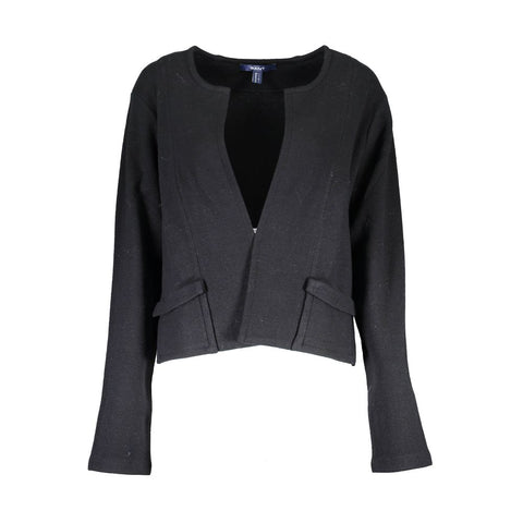 Black Wool Women Cardigan Gant