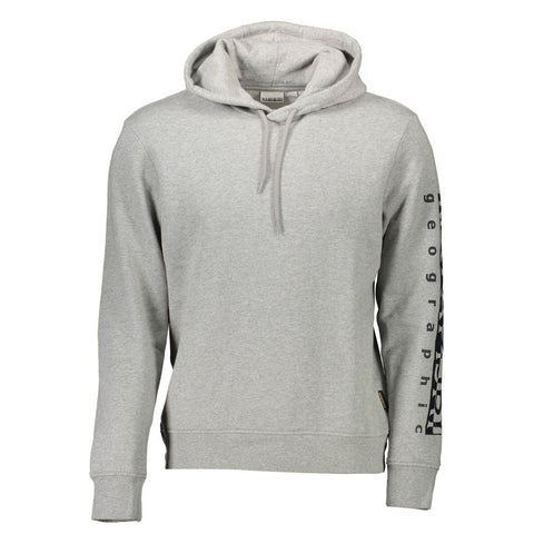 Gray Cotton Men Sweater Napapijri
