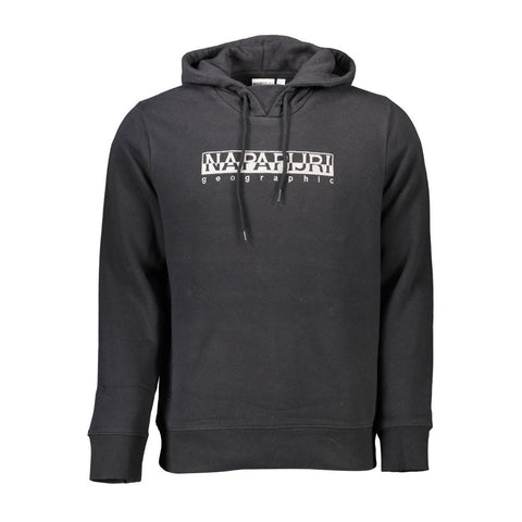Black Cotton Men Sweater Napapijri