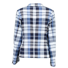 Light Blue Cotton Women Jacket Gant